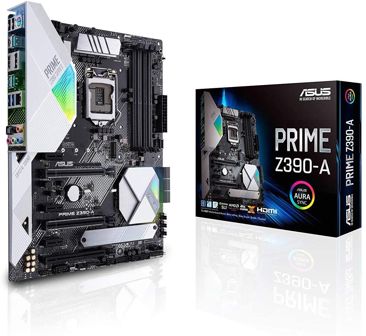 ASUS Prime Z390-A Motherboard LGA1151 (Intel 8th And 9th Gen) ATX DDR4 DP HDMI M.2 USB 3.1 Gen2 Gigabit LAN