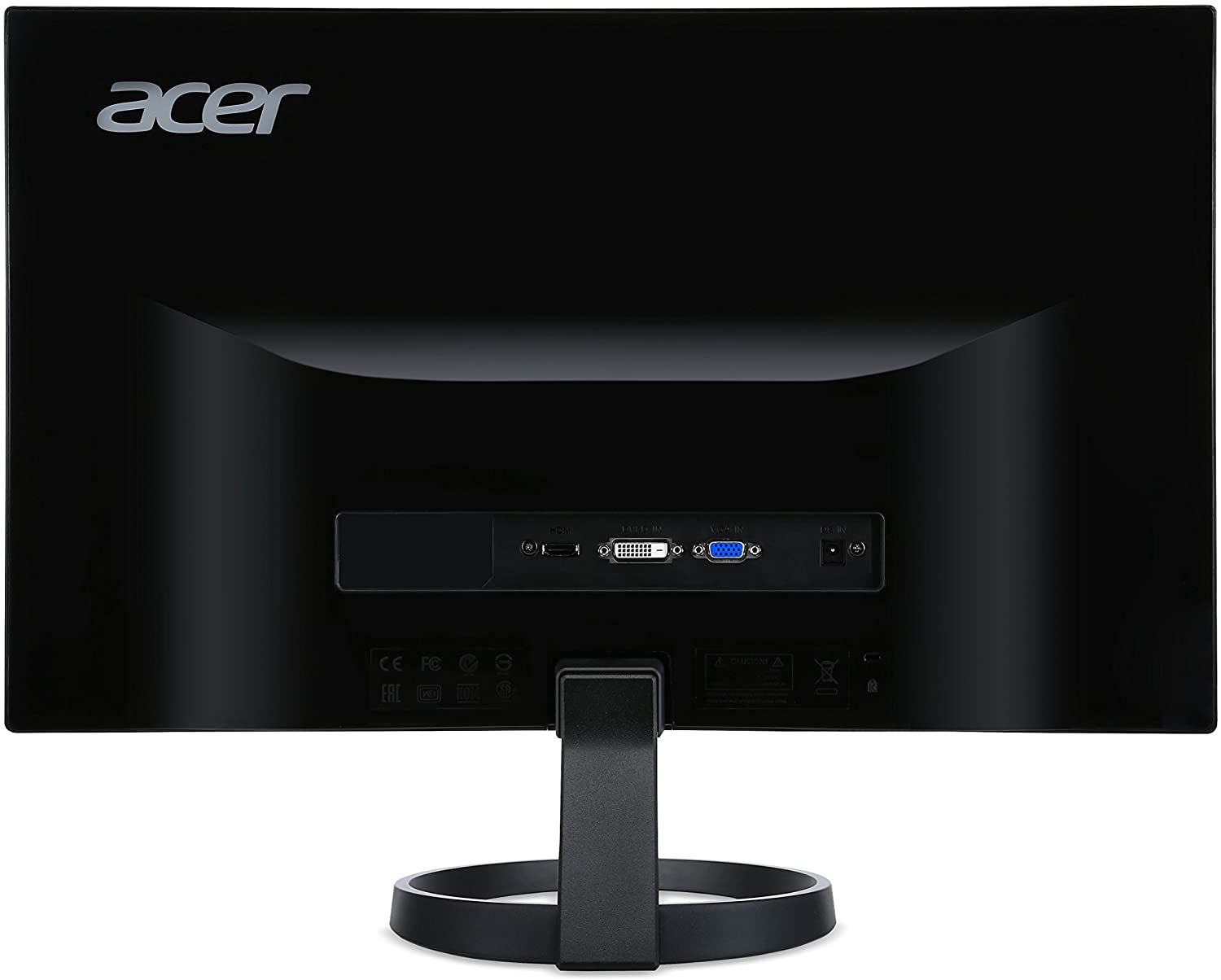 Acer R240HY bidx 23.8-Inch IPS HDMI DVI VGA (1920 x 1080) Widescreen Monitor, Black