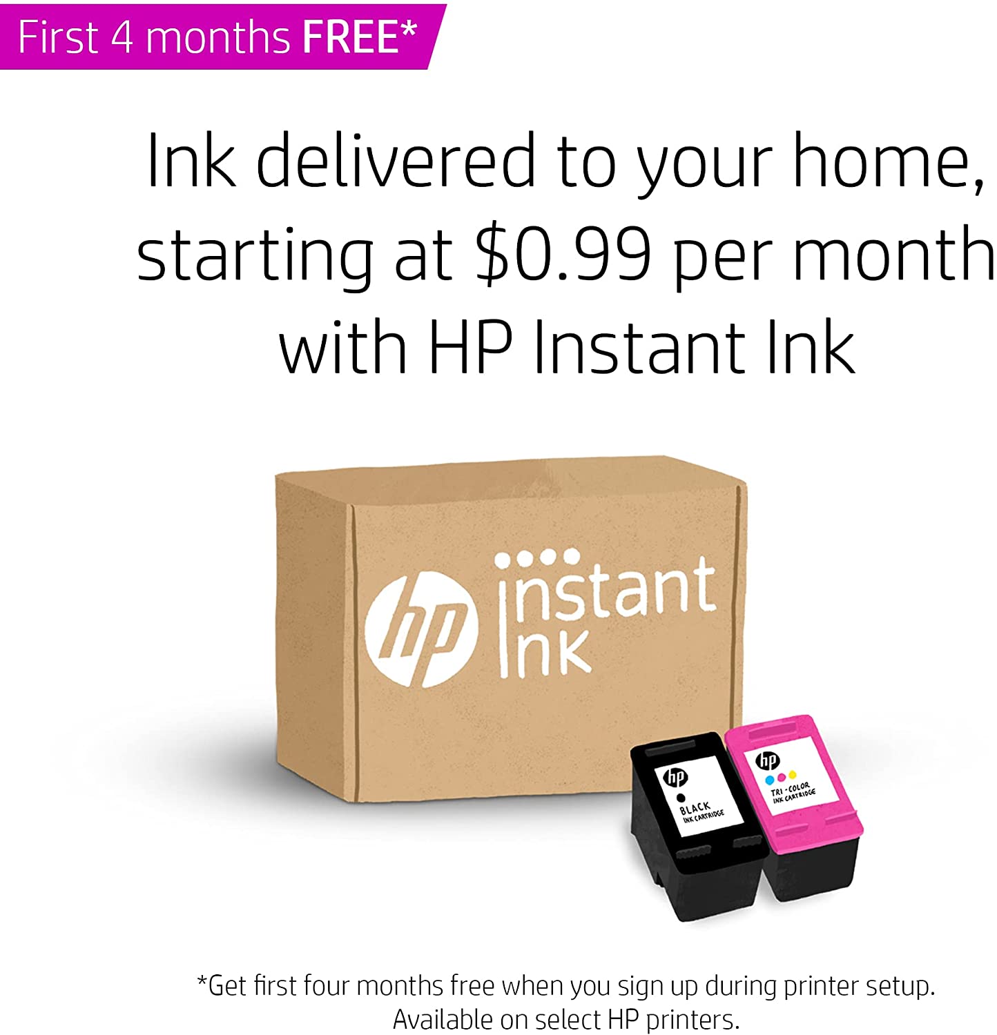 HP DeskJet 2755 Wireless All-in-One Printer, Mobile Print, Scan & Copy, HP Instant Ink Ready, Works with Alexa (3XV17A)