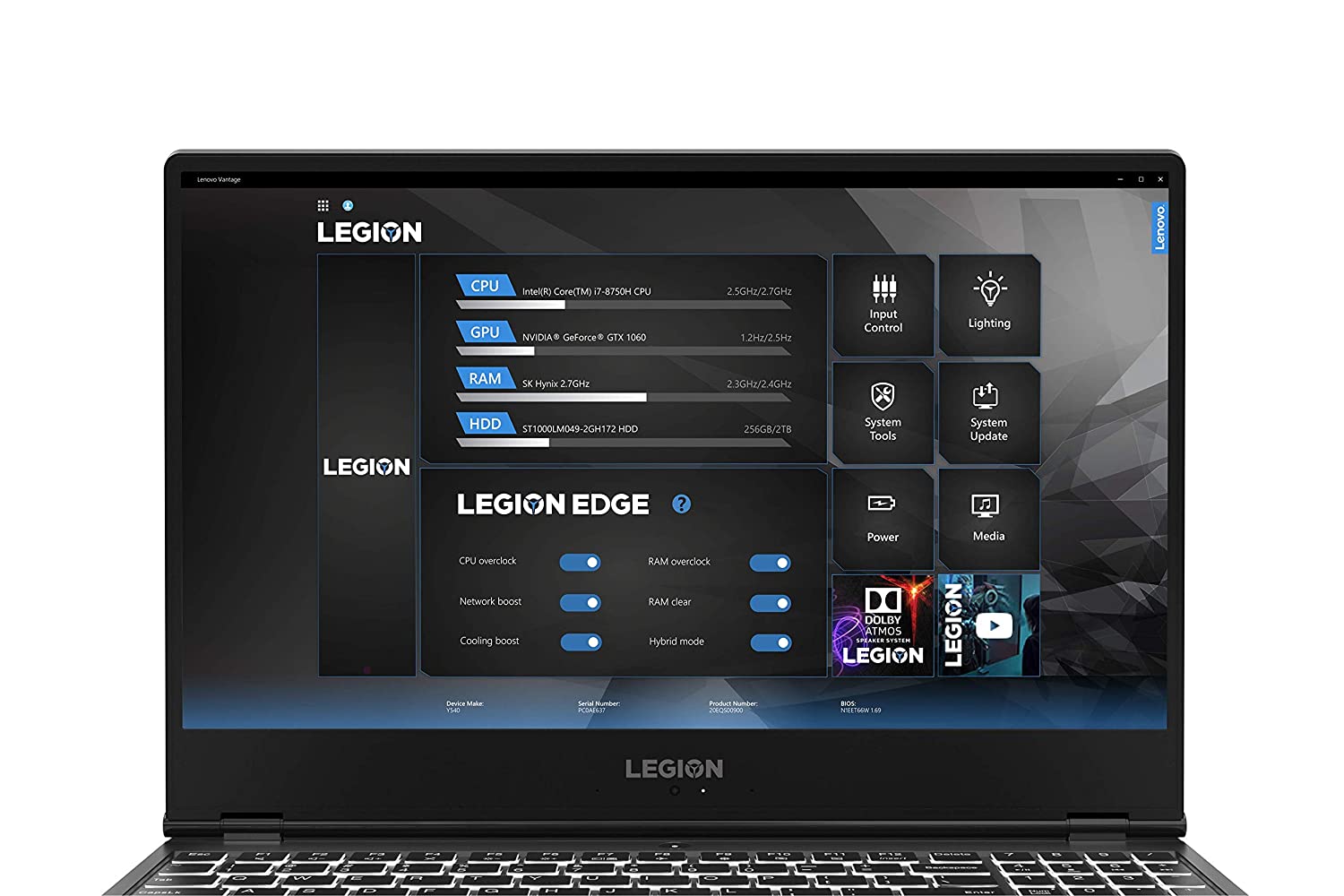 Lenovo Legion Y540 Intel Core i5 9th Gen 15.6