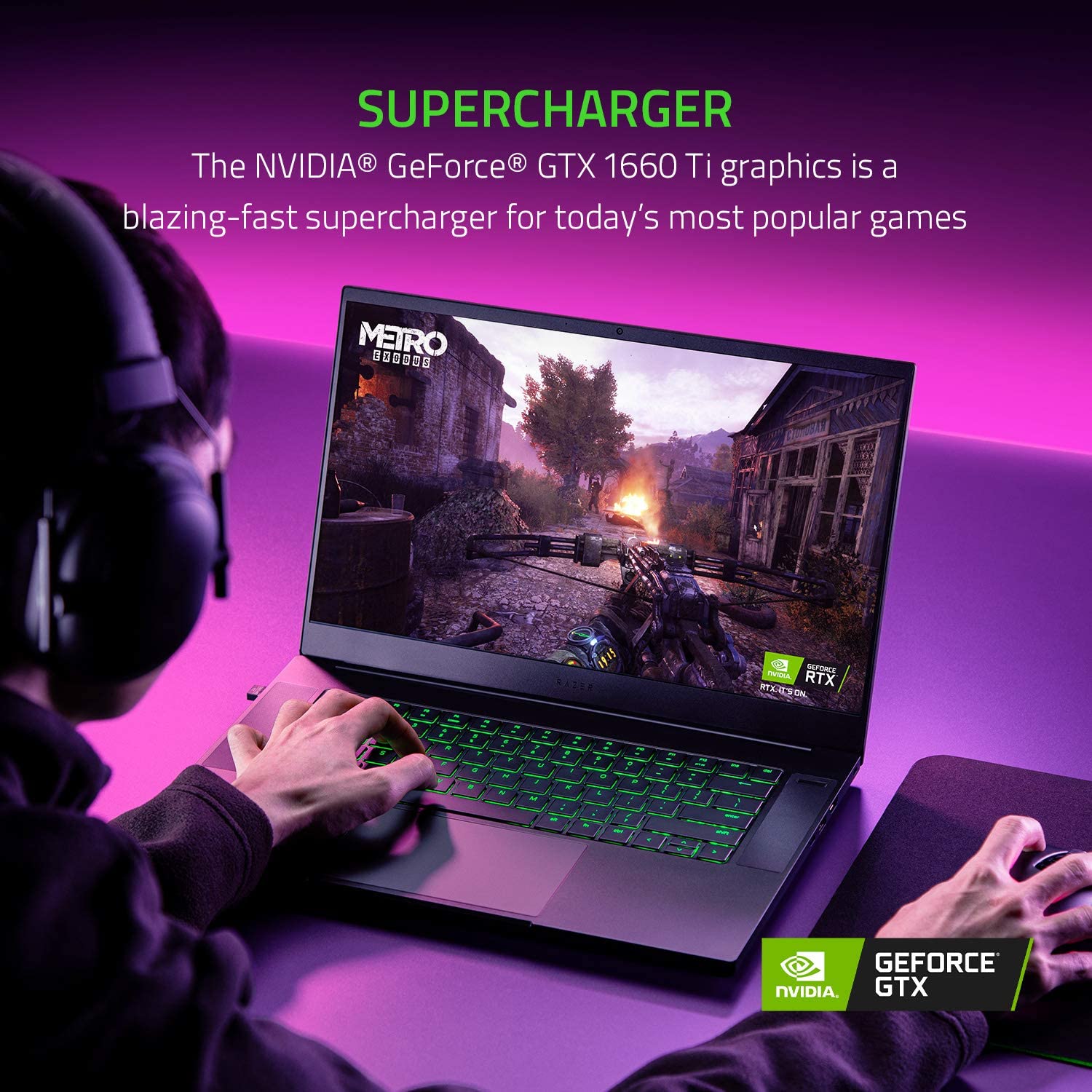 Razer Blade 15 Base Gaming Laptop 2020: Intel Core i7-10750H 6-Core, NVIDIA GeForce GTX 1660 Ti, 15.6