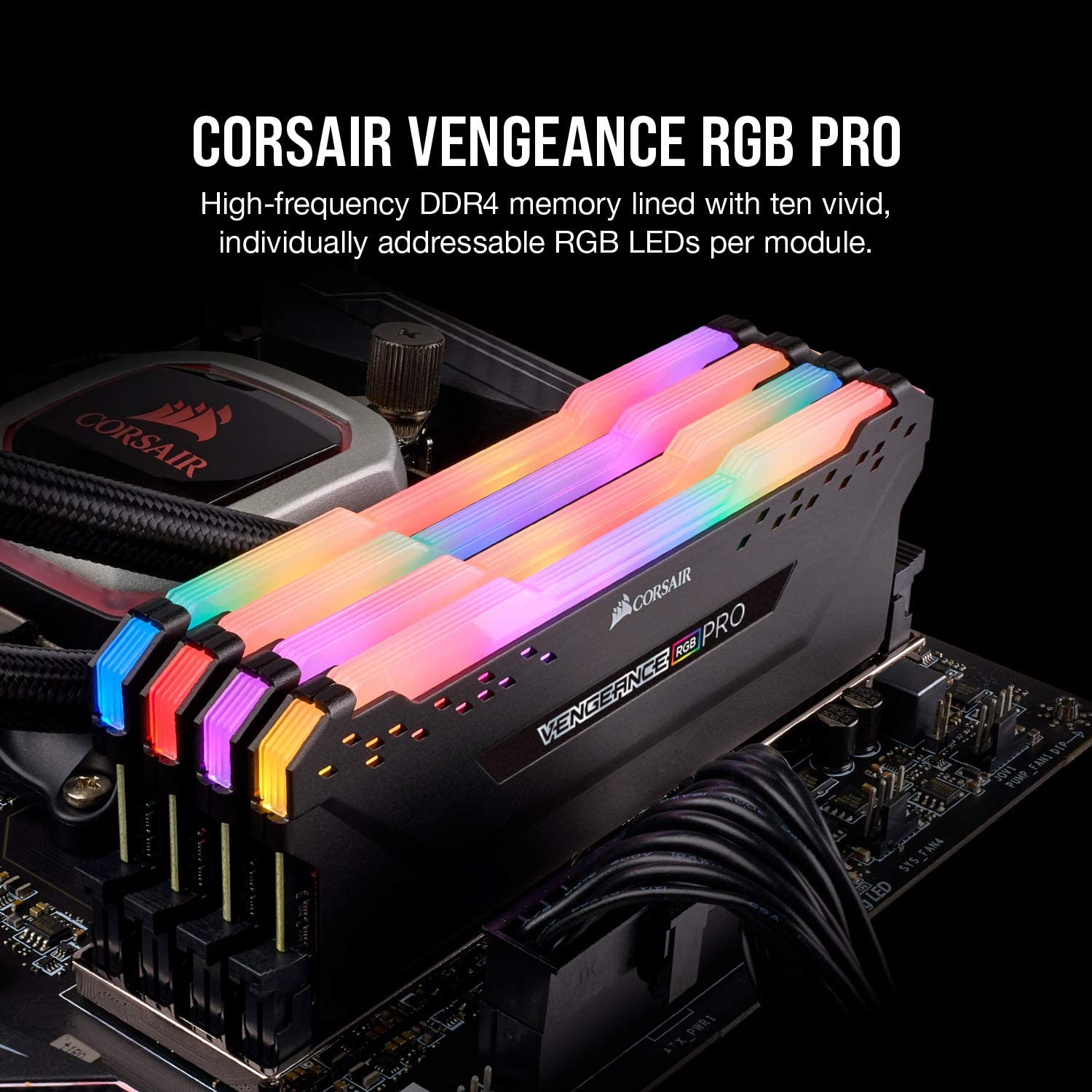 Corsair Vengeance LPX 16GB (2x8GB) DDR4 DRAM 3200MHz C16 Desktop Memory Kit - Black (CMK16GX4M2B3200C16)